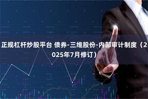 正规杠杆炒股平台 债券-三维股份-内部审计制度（2025年7月修订）